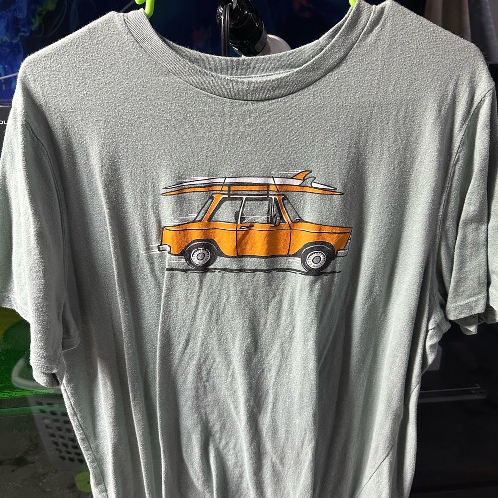 Old Navy Gray T-Shirt with Orange Graphic